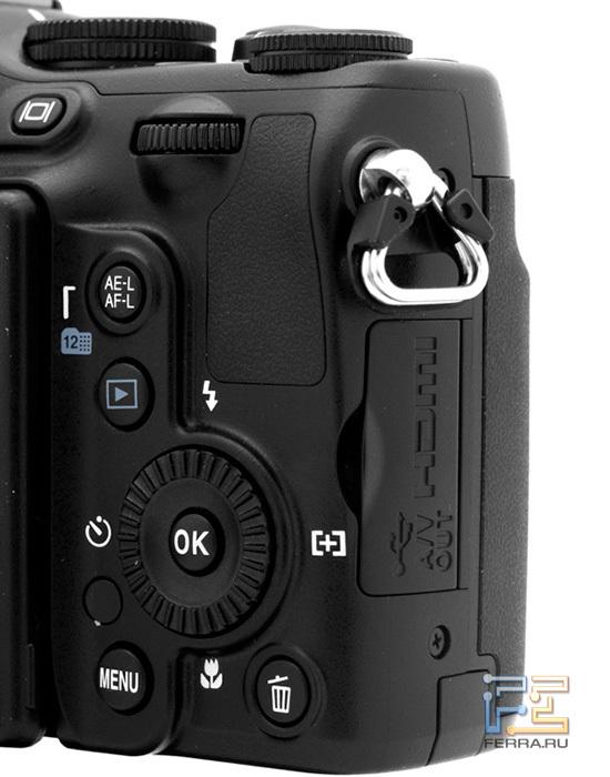 Основные элементы управления на задней стороне корпса Nikon Coolpix P7100