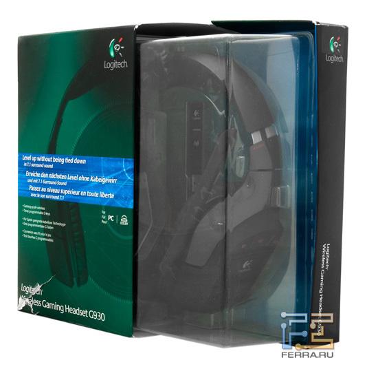 Logitech Wireless Gaming Headset G930 в коробке