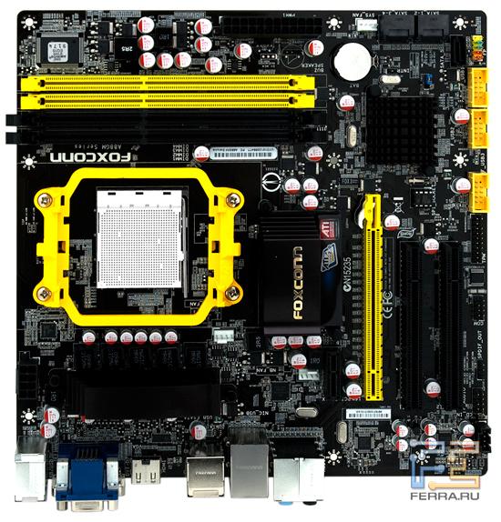 Foxconn A88GM Deluxe: вид сверху