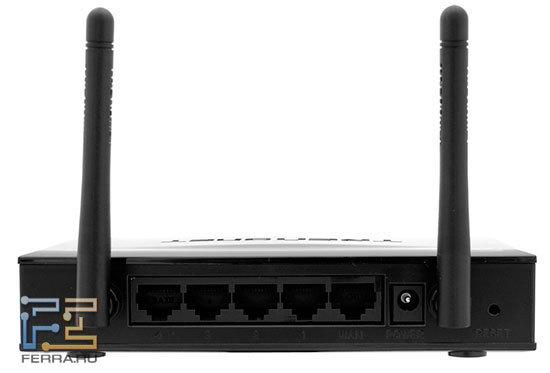 Крайний правый — порт Wide Area Network (WAN) для подключения TEW-652BRP к интернет-шлюзу (ADSL-модему, домовой сети и т.д.)