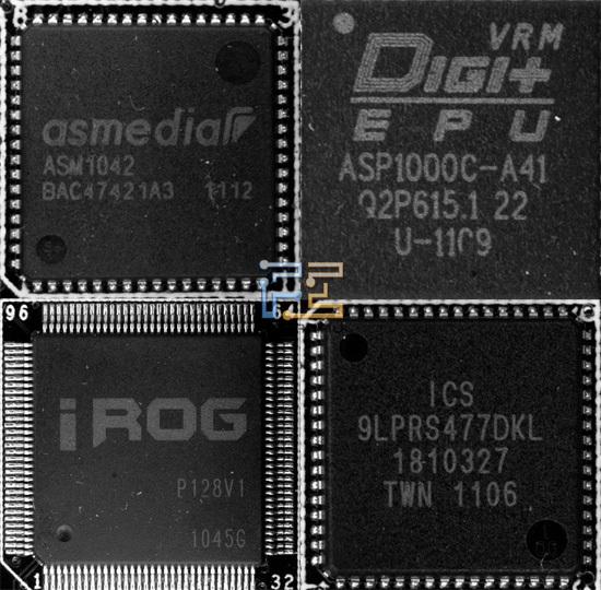 Чипы на материнской плате ASUS Crosshair V Formula