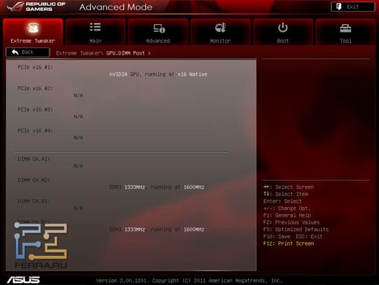 Extreme Tweaker в UEFI BIOS на материнской плате ASUS Crosshair V Formula