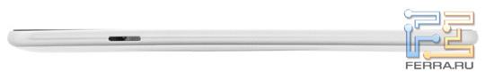 Планшет Samsung Galaxy Tab 10.1 — вид на боковую грань