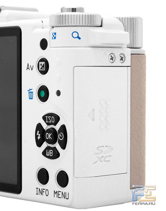 Pentax Q, клавиши управления