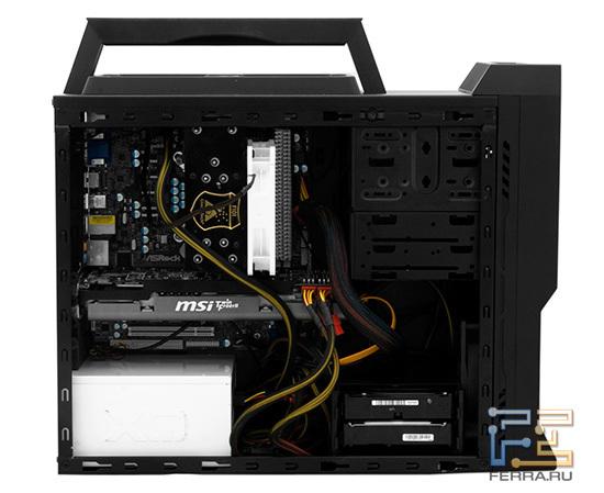 Блок питания лучше устанавливать после системной платы