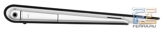 Левая боковая грань Sony Tablet S