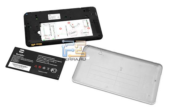 Планшет Билайн М2 со снятой крышкой