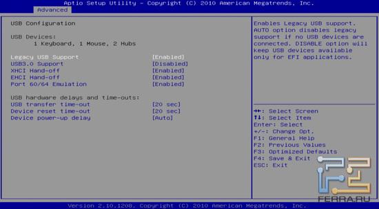UEFI BIOS на материнской плате Foxconn Rattler