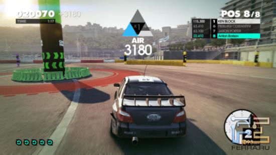 Совершив прыжок в высоту, в DiRT 3 можно сразу приступать к другим элементам – например, к мастерскому дрифту