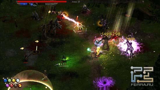 Из-за буйства спецэффектов в Magicka порой бывает сложно разобрать, где находятся персонаж, союзники и враги