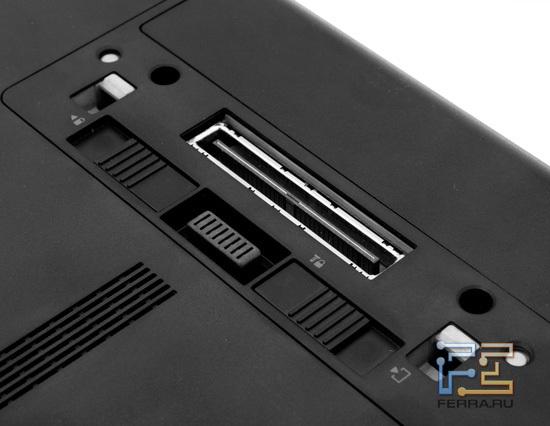 Разъемы для порт-репликатора и второго аккумулятора HP ProBook 6360b