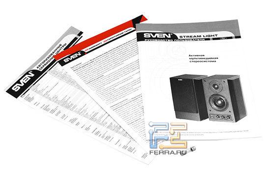 Документация из комплекта SVEN STREAM Light