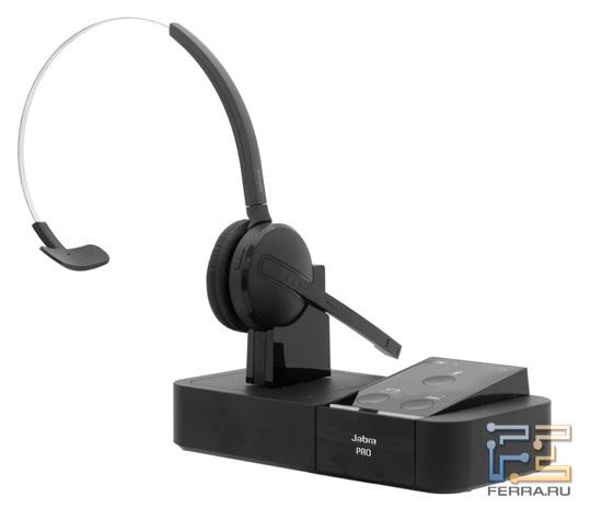 Jabra Pro 9450 с установленной гарнитурой