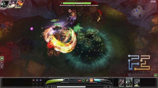 Разглядеть в таком буйстве спецэффектов героя Darkspore довольно проблематично