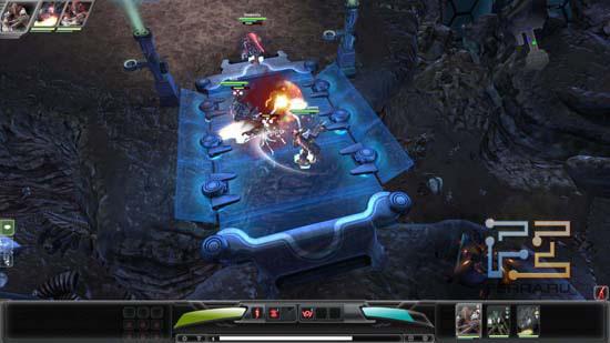 Этот мостик в одной из миссий Darkspore стал своего рода ареной для выяснения отношений между монстров