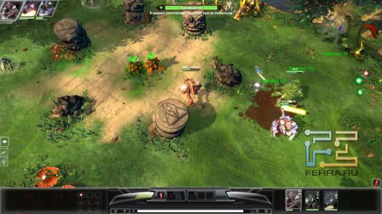 К счастью, в Darkspore имеются не только уровни на фоне «черных дыр» — вот эти джунгли вполне жизнерадостные