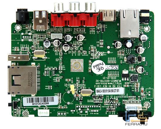 Разъемы с одной стороны, системная логика – с другой
