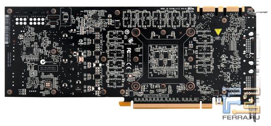 Печатная плата видеокарты GeForce GTX 570