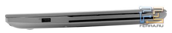 Правый торец Samsung 700Z5A: USB и оптический привод