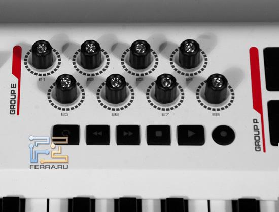 «Бесконечные» поворотные контроллеры и транспортная панель