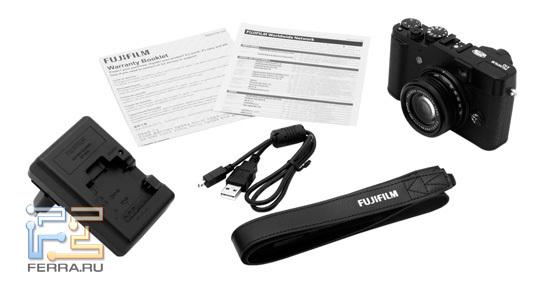 Комплект поставки Fujifilm FinePix X10
