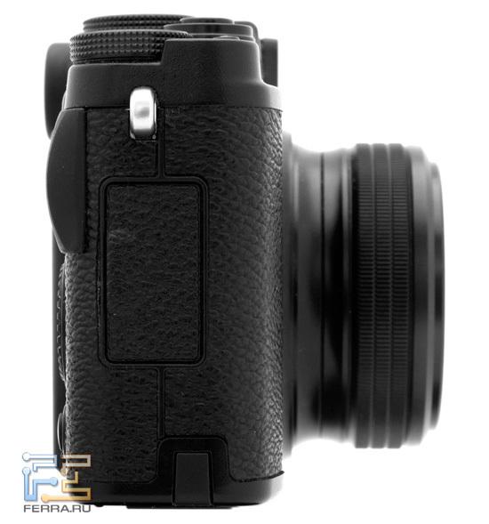 Правая боковая грань корпуса Fujifilm FinePix X10
