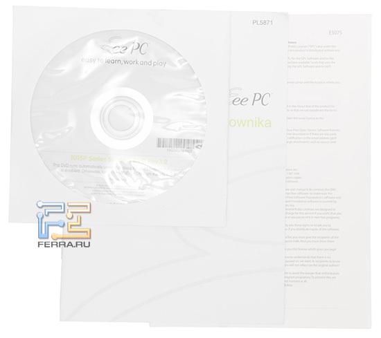 Комплект поставки ASUS Eee PC 1015PED