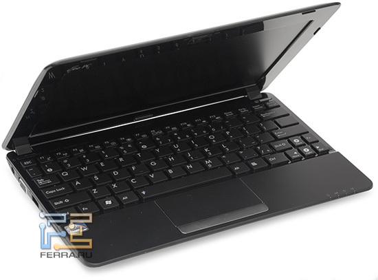 SUS Eee PC 1015PED в приоткрытом состоянии