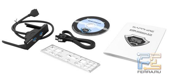 Комплектация материнской платы Sapphire Pure Platinum A75