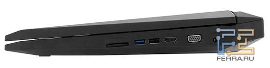 Синий разъем, как обычно, обозначает поддержку USB 3.0
