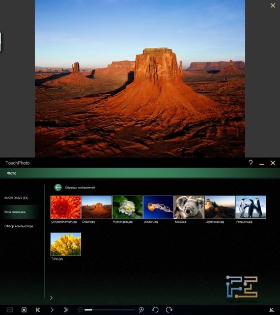 Просмотр фотографий в TouchPhoto на Acer Iconia