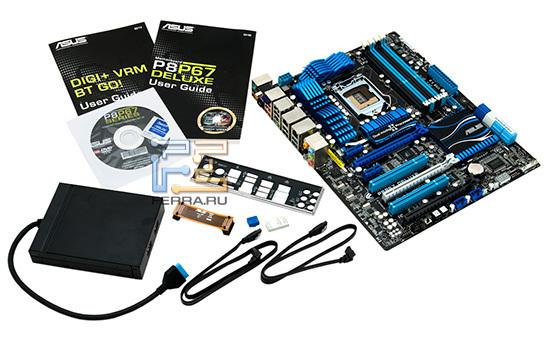 Комплектация ASUS P8P67 Deluxe