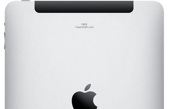 Гравировка наносится на тыльную сторону планшета