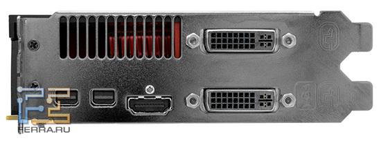 Задняя панель видеокарты