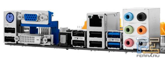 Задняя панель разъемов платы Foxconn A75A