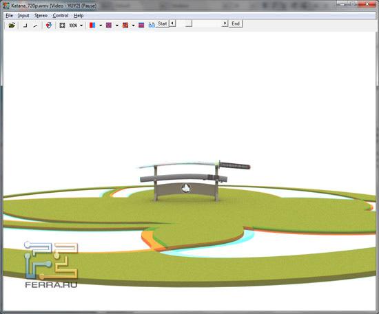 Анаглифический «half color» метод воспроизведения в Stereo Movie Player