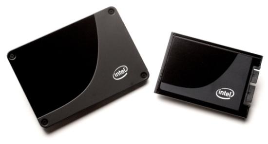 Диски Intel X25-M и X18-M первого поколения. Различаются только форм-фактором