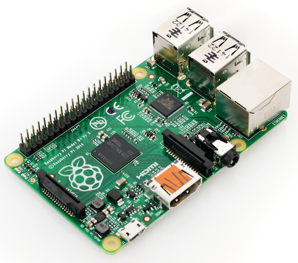 Модель Raspberry Pi B+ с дополнительными портами USB