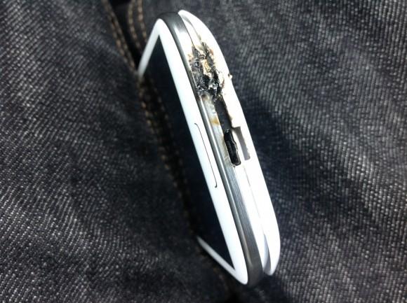 Обгоревший Samsung Galaxy S III