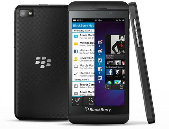 Blackberry Z10, официальный портрет