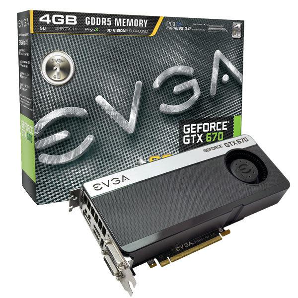 Видеокарта EVGA GTX 670 4GB Superclocked+