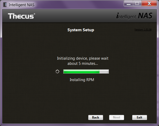 Программа первичной настройки хранилища, Thecus Intelligent NAS