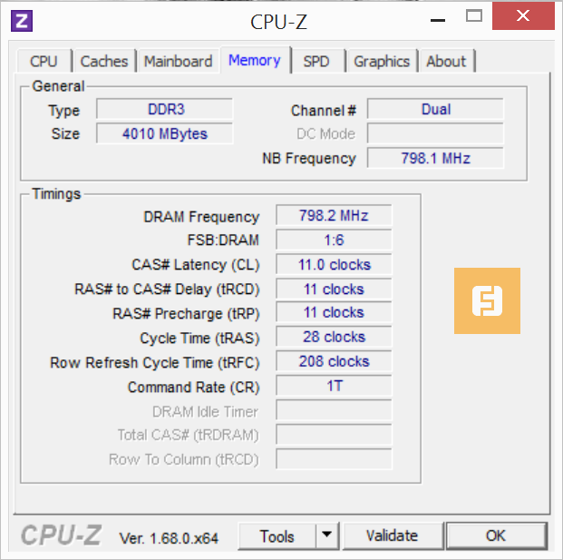 Характеристики ОЗУ Lenovo IdeaPad Yoga 2 Pro