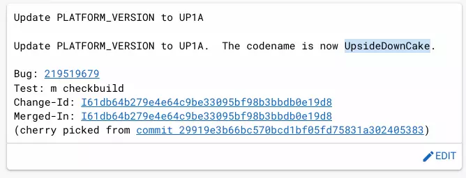 В честь какой сладости назовут Android 14