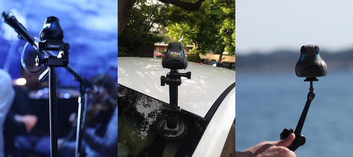 Идеи для применения 360cam: одновременно снимать сцену и зрителей на концерте, закрепить на крыше автомобиля и делать собственные панорамы улиц, взять с собой на море и снимать над водой и под водой