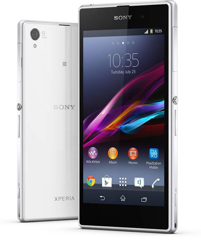 Лицевая и задняя стороны Sony Xperia Z1