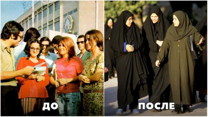 Итоги "исламской революции" в Иране наглядно