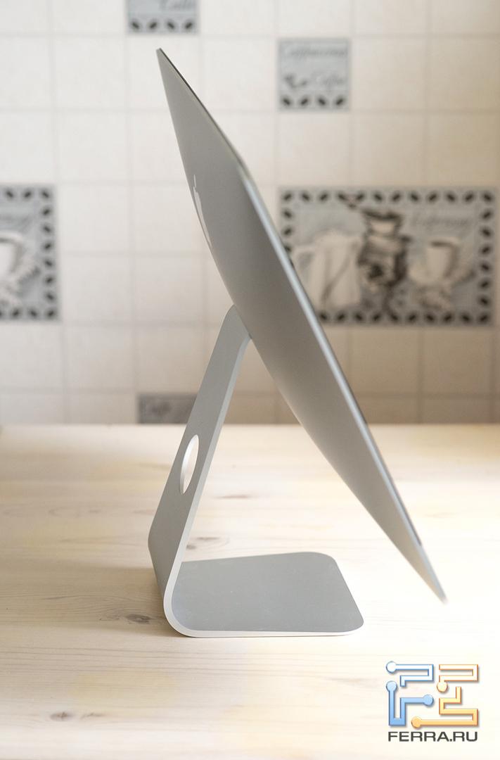 Максимальный угол наклона экрана Apple iMac 21.5