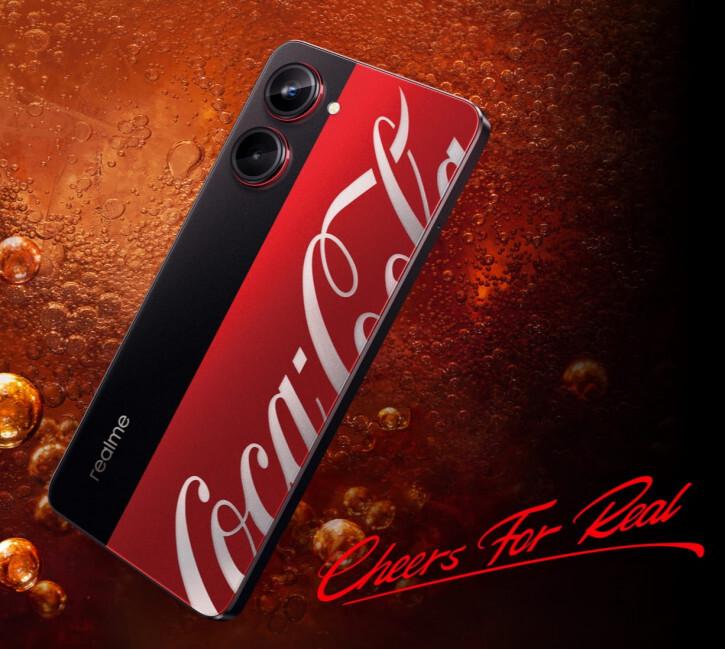 За неделю до анонса в Сеть утекли фото смартфона Realme Coca-Cola Edition