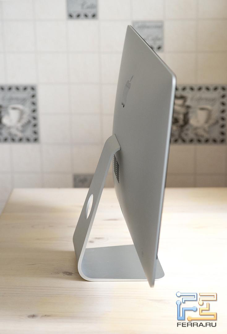 Минимальный угол наклона экрана Apple iMac 21.5